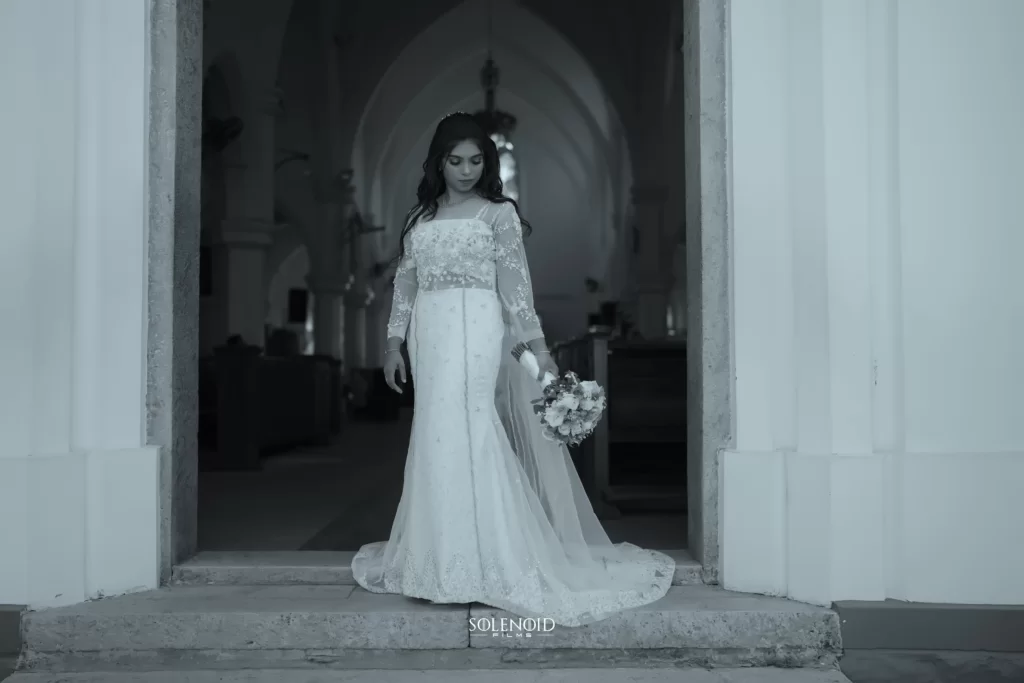 Bride and groom wedding portrait by Solenoid Films
