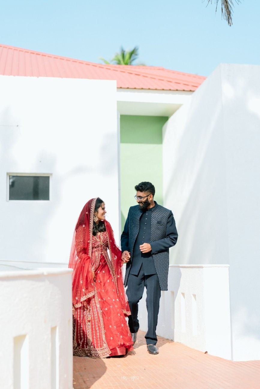 Muslim couple photographed at their destination wedding