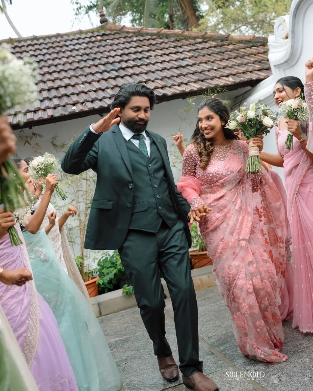 Candid moment at a Hindu wedding